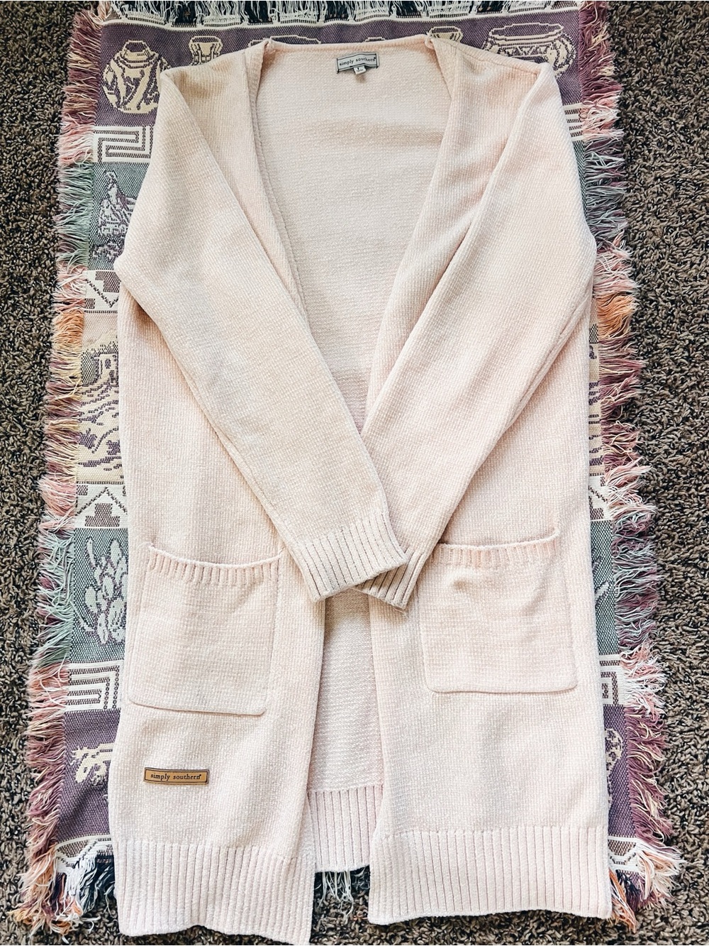 Simply Southern Blush Pink Cardigan